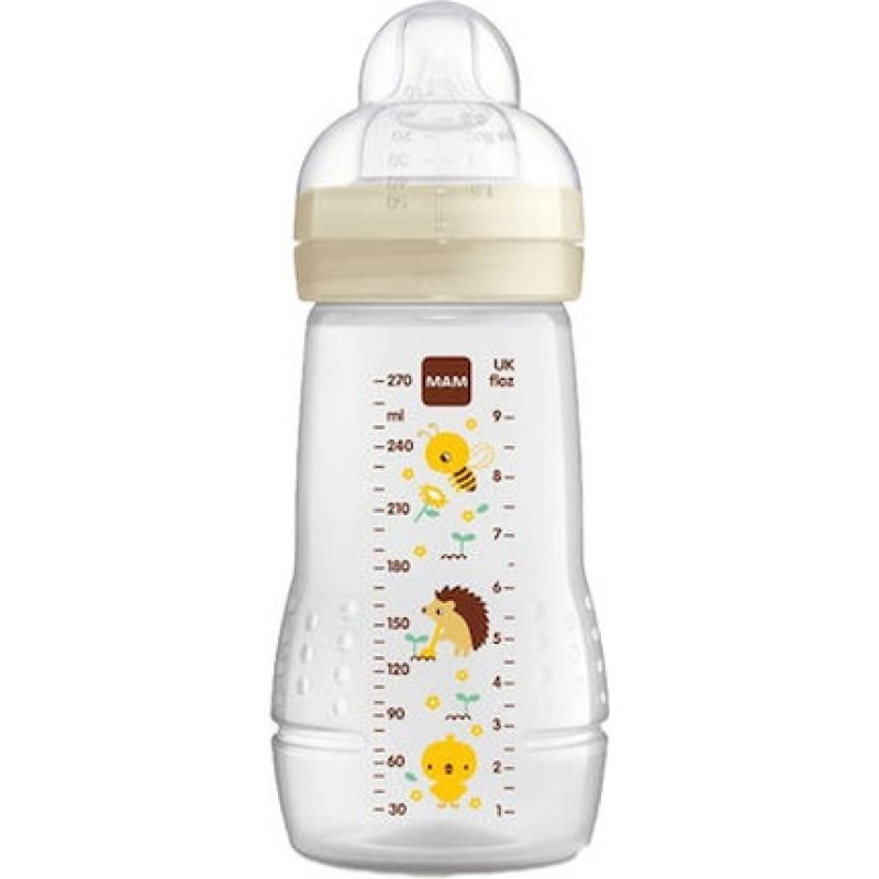Mam Easy Active Bottle Plastic Baby Bottle With Silicone Nipple Unisex 2 Months 270ml