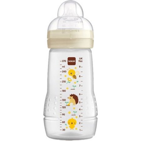Mam Easy Active Bottle Plastic Baby Bottle With Silicone Nipple Unisex 2 Months 270ml