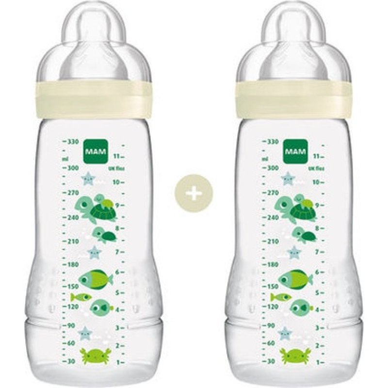 Mam Easy Active Baby Bottle 330ml - 2 Pack