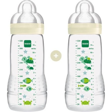 Mam Easy Active Baby Bottle 330ml - 2 Pack
