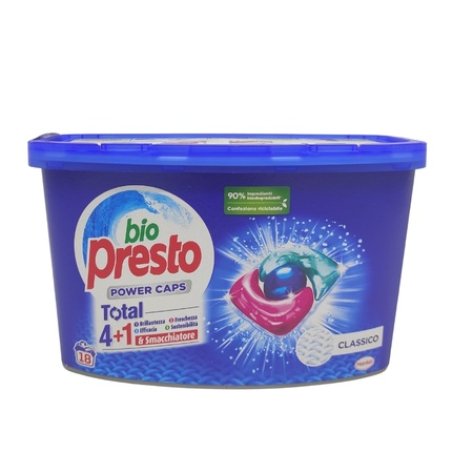 Bio Presto Power Caps X 18 Classico Laundry Detergent Capsules