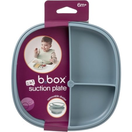 B.Box 2 in 1 Suction Plate with Strong Suction Base and Removable Divider
