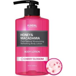 KUNDAL – Honey & Macadamia Pure Body Lotion, Cherry Blossom, 500ml