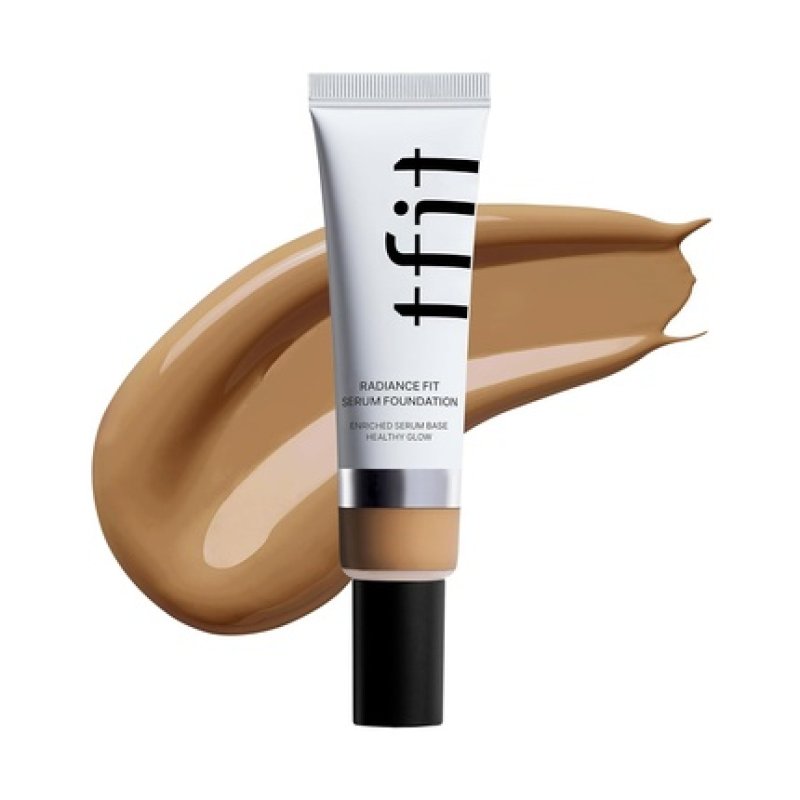 Tfit Radiance Fit Serum Foundation Flawless Coverage Dewy Finish Longlasting