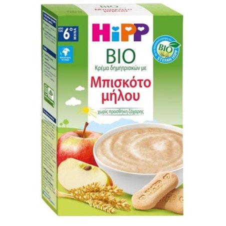 Hipp Organic Cereal Cream With Apple Biscuit From 6 Months - 250g