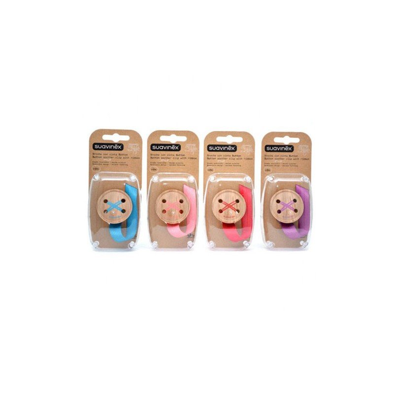 Suavinex 8426420015752 baby pacifier holder Blue, Brown Boy/Girl