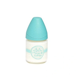 Suavinex Baby Bottle With Glass Silicone Teat, 3 Positions, 120ml