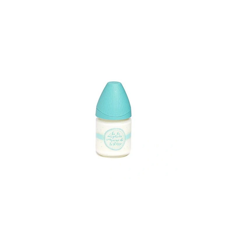 Suavinex Baby Bottle With Glass Silicone Teat, 3 Positions, 120ml