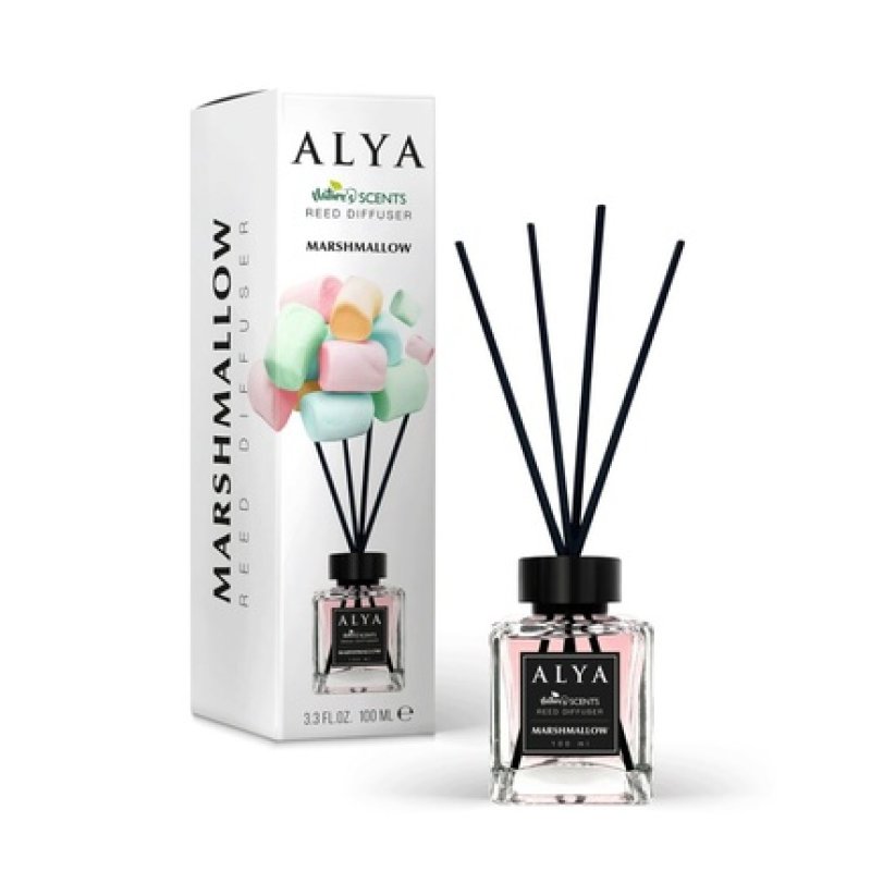 Alya Room Freshener Marshmallow Reed Diffuser - 100ml