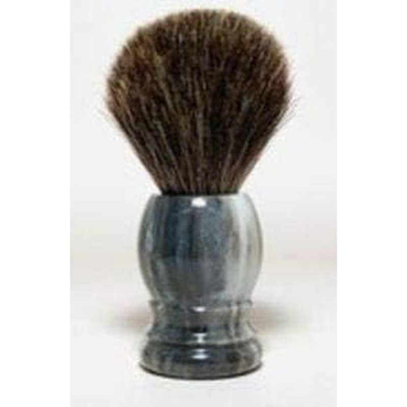 Rasura Shaving Brush Real Badger Hair Gray Marble