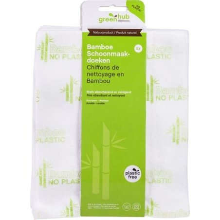 Greenhub Cleaning Cloths Bamboo 5 Pieces