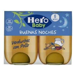 Hero Buenas Noches Verduras Pollo Baby Food 190g - Pack of 2