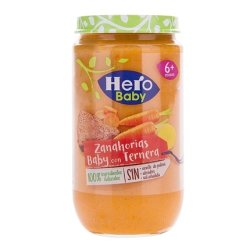 Hero Potito Veal And Carrot Puree Food Jar Baby Boy - 235 Gr