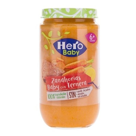 Hero Potito Veal And Carrot Puree Food Jar Baby Boy - 235 Gr