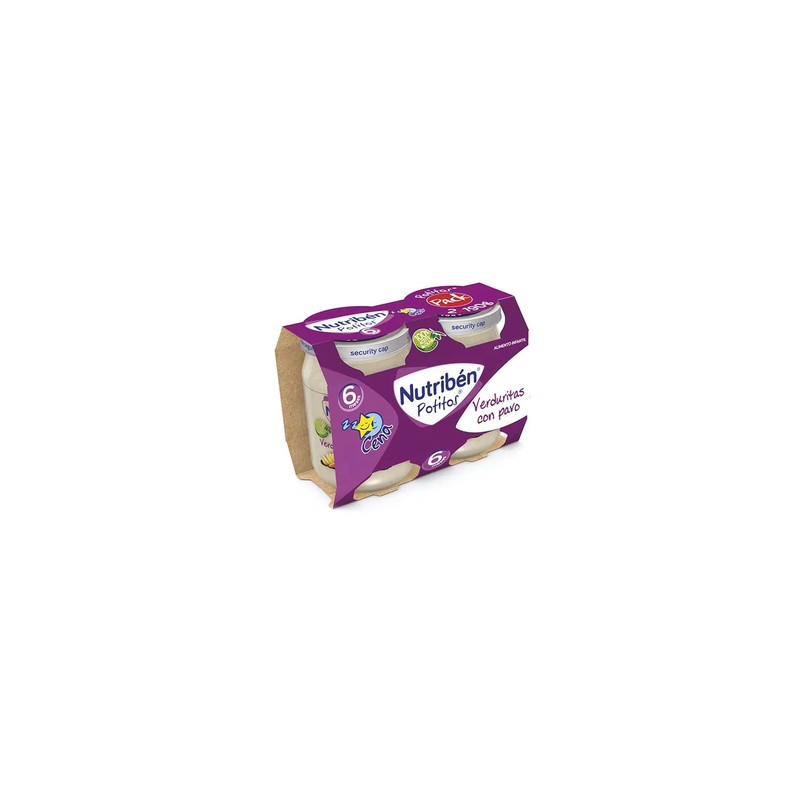 Nutriben Nutriben Nutribn Potito Dinner Bipack Vegetables With Turkey 2x 190g