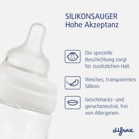 Difrax Anti-Colic Wide Baby Bottle for Newborns