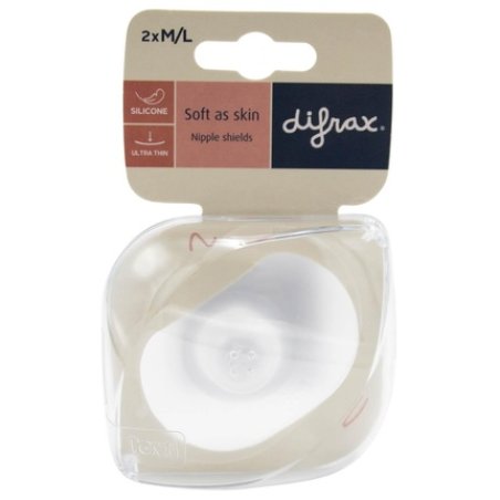 Difrax Nipple Shields Medium/Large For Breastfeeding Support