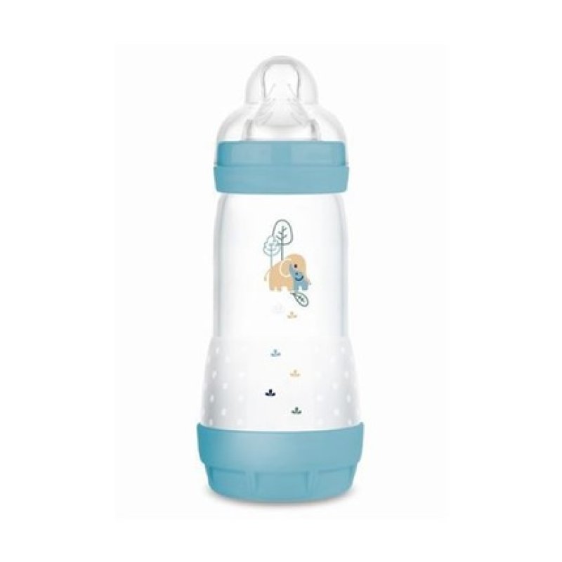 Mam Easy Start Anti-Colic Baby Bottle - 320ml For 4 Months - Blue