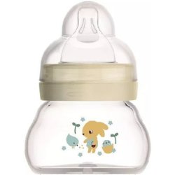 Mam Feel Good Glass Baby Bottle With Silicone Nipple For Unisex 0 Months 90ml