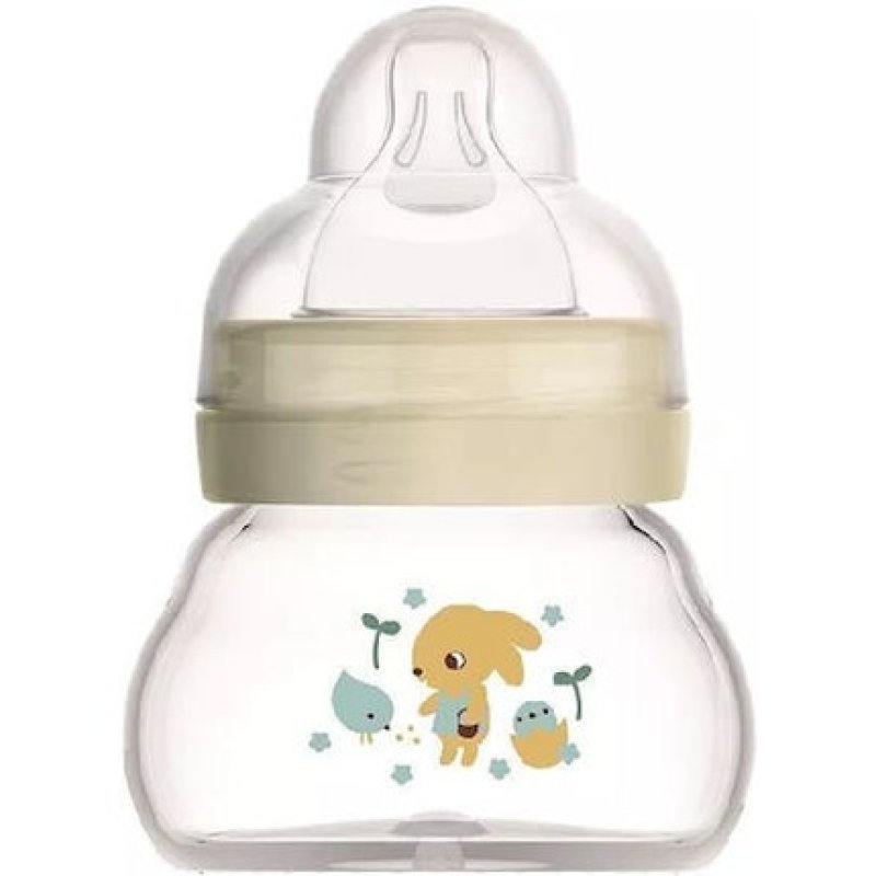 Mam Feel Good Glass Baby Bottle With Silicone Nipple For Unisex 0 Months 90ml