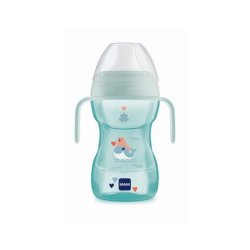 Mam Fun To Drink Educational Baby Bottle Plastic With Handles Blue 8m 270ml