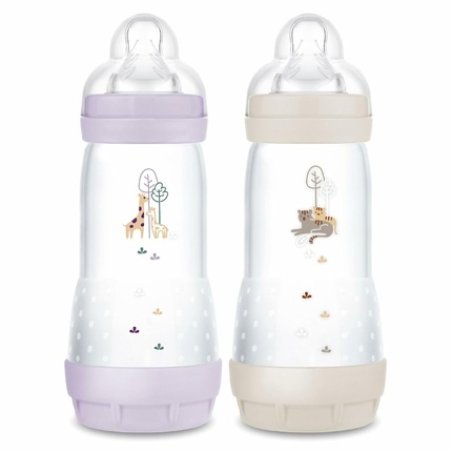 Mam Easy Start Anti-Colic Baby Bottle 4 Months Fast Flow - Pack of 2