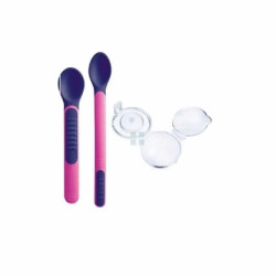 Mam Heat Sensitive Spoon 2 Units In Pink