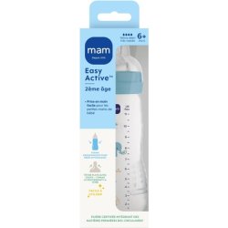 Mam Easy Active Baby Bottle 6 Months Ocean Color 330ml with Teat