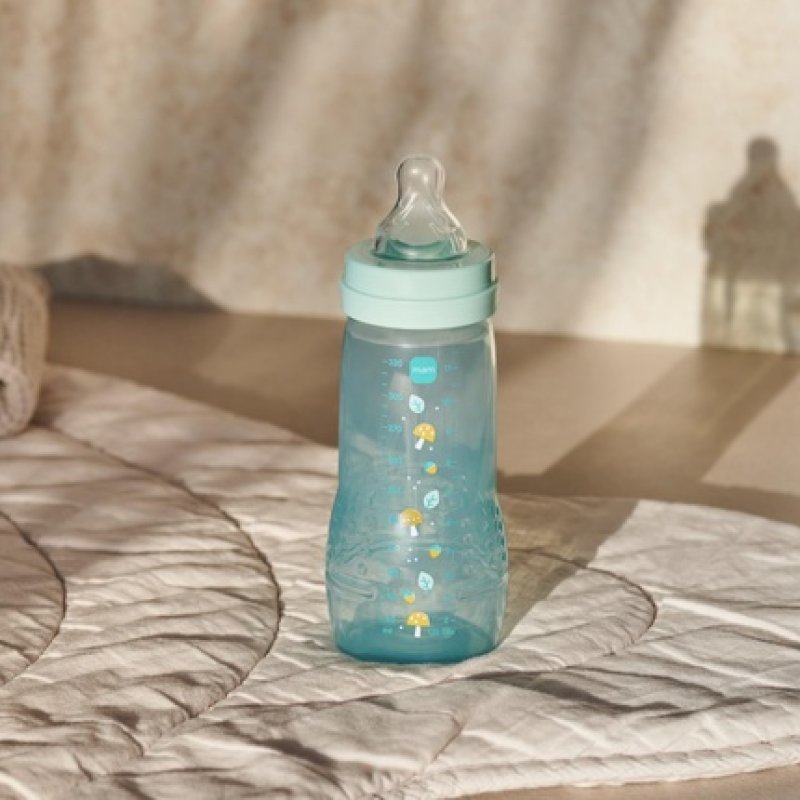 Mam Easy Active Baby Bottle 6 Months Ice and Pearl Color 330ml