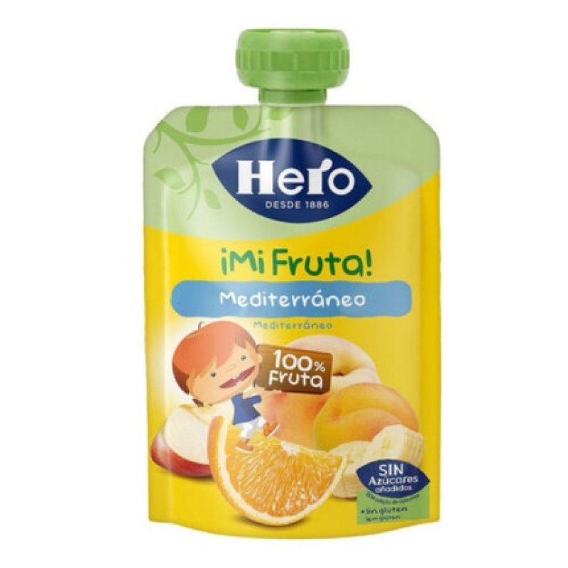 Baby Jar Hero Mi Fruta! Banana Peach Orange Apple