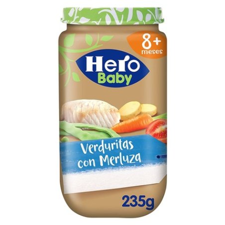 Tarrito Hero Verduritas Al Vapor Con Merluza 235gr 8meses