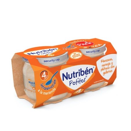Nutriben Nutriben Potitos Pear And Banana - 2 Packs Of 120 Grams