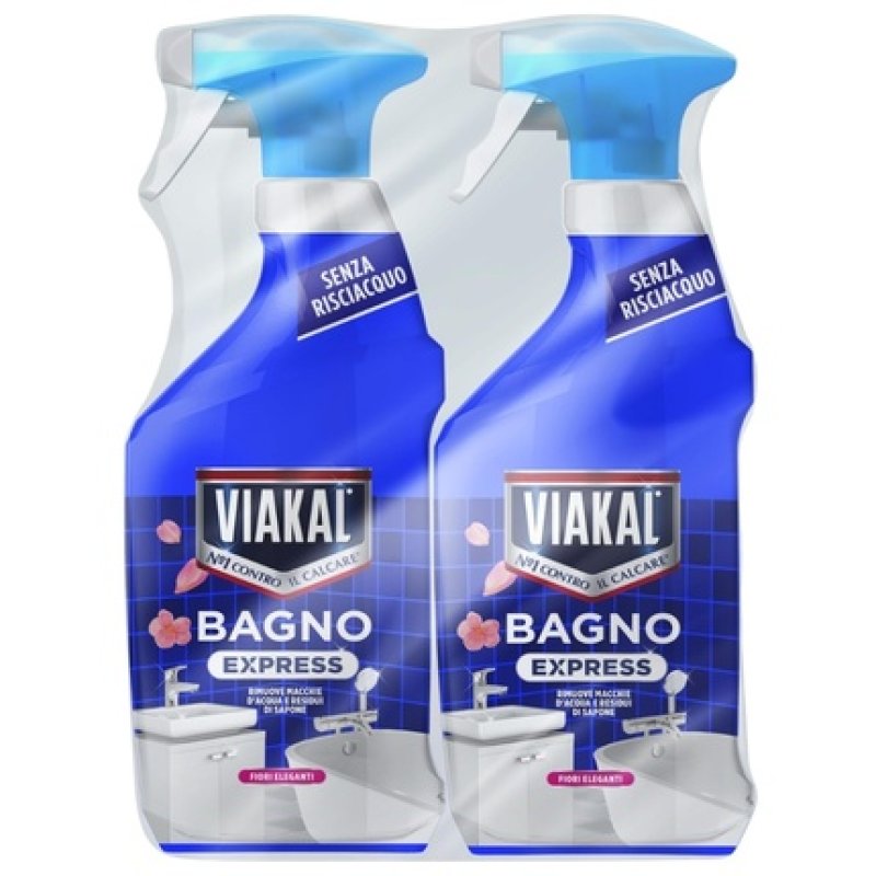 Viakal Spray Express 720 Ml X 2 Elegant Flower Bathroom Cleaner