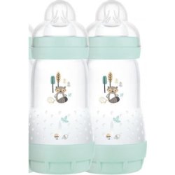 Mam Anti-Colic Easy Start Baby Bottle With Silicone Nipple For Colic 2 Months 2x260ml