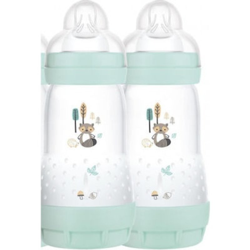 Mam Anti-Colic Easy Start Baby Bottle With Silicone Nipple For Colic 2 Months 2x260ml
