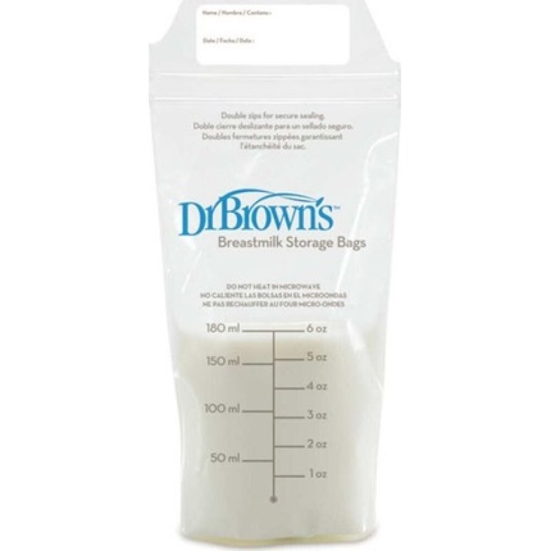 Dr Browns Breast Milk Storage Bags 180ml 25 Count