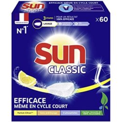 Sun Classic Dishwasher Lemon Tablets 60 Sun