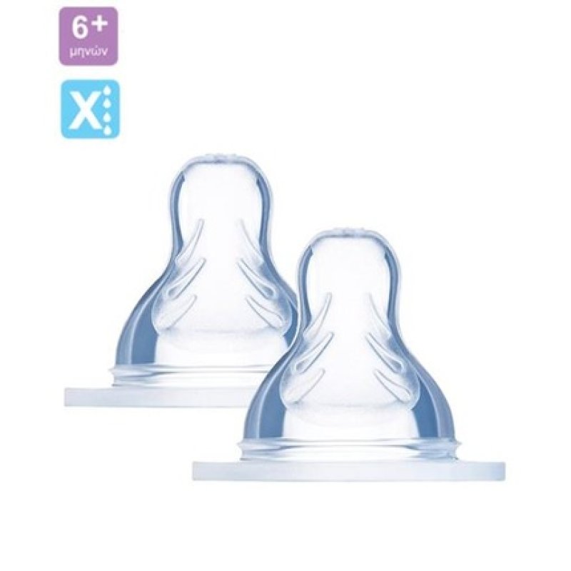 Mam Skin Soft Teat Size X 415s For 6 Months - 2 Pieces