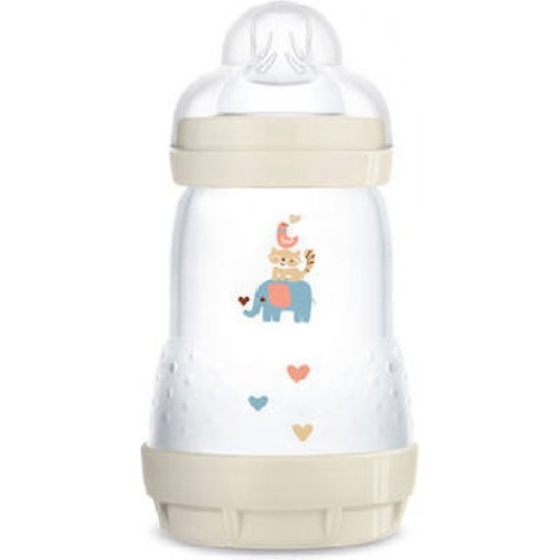 Mam Easy Start Anti-Colic Plastic Baby Bottle With Silicone Nipple - 260ml For Unisex 2 Months