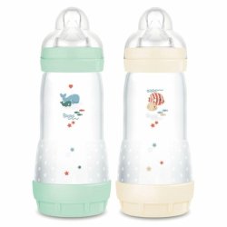 Mam Easy Start Anti-Colic Baby Bottle for 4 Months Fast Flow - Pack of 2