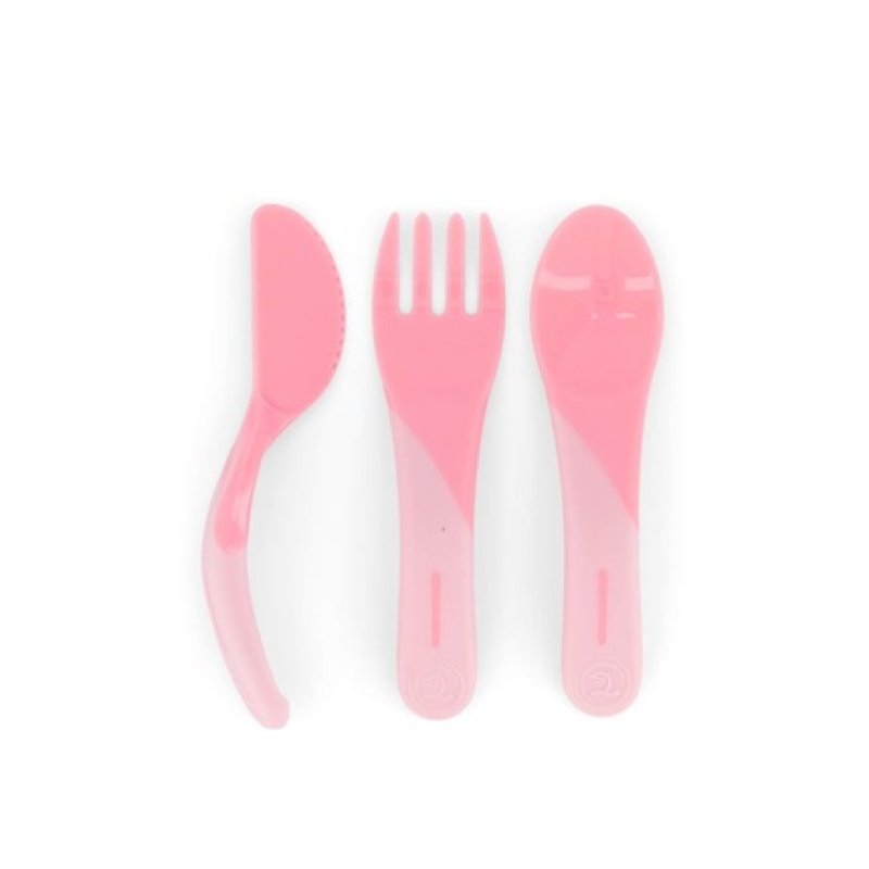 Twistshake - Learn Cutlery 6 m Pastel Pink