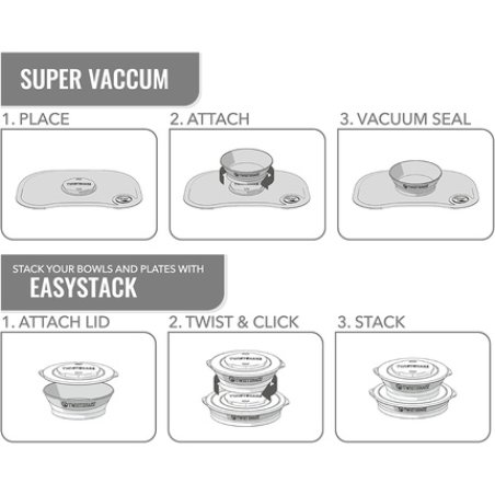Twistshake - Click-mat mini Plate White