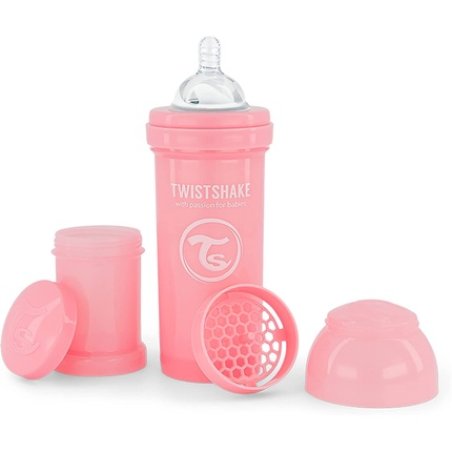 Twistshake - Anti-Colic Baby Bottle Pastel Pink 260 ml