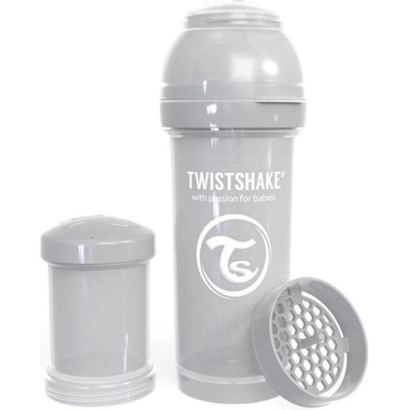 Twistshake - Anti-Colic Baby Bottle Pastel Grey 260 ml