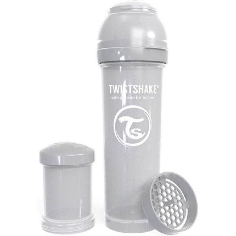 Twistshake - Anti-Colic Baby Bottle Pastel Grey 330 ml