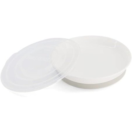 Twistshake - Plate 6 m White