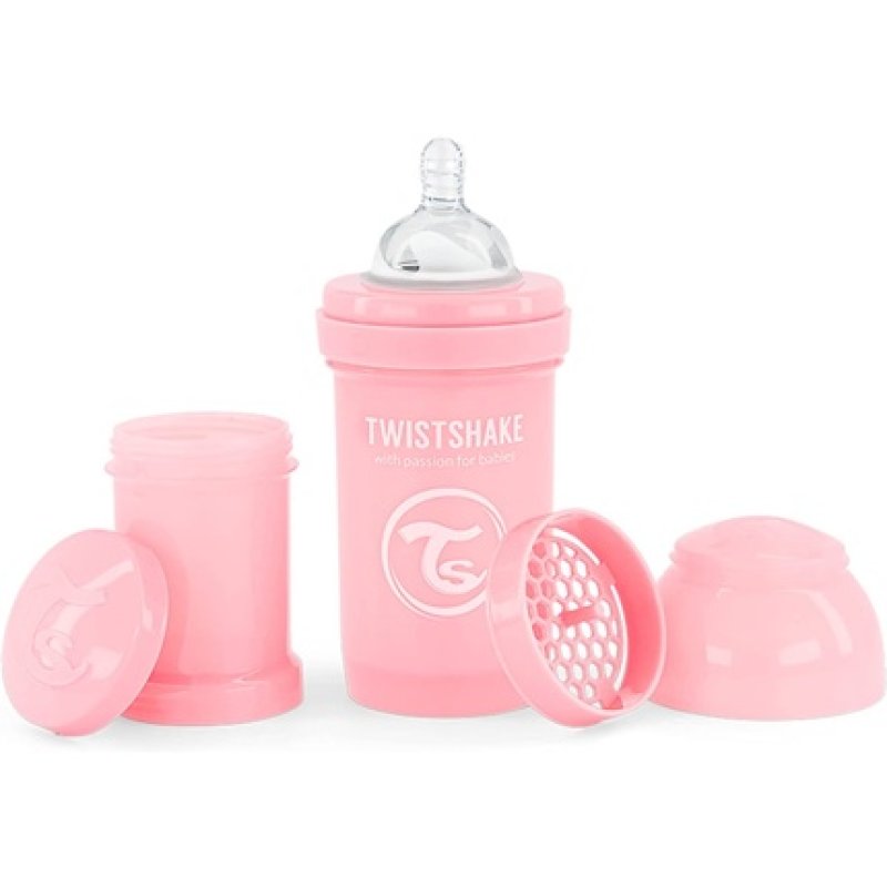 Twistshake - Anti-Colic Baby Bottle Pastel Pink 180 ml