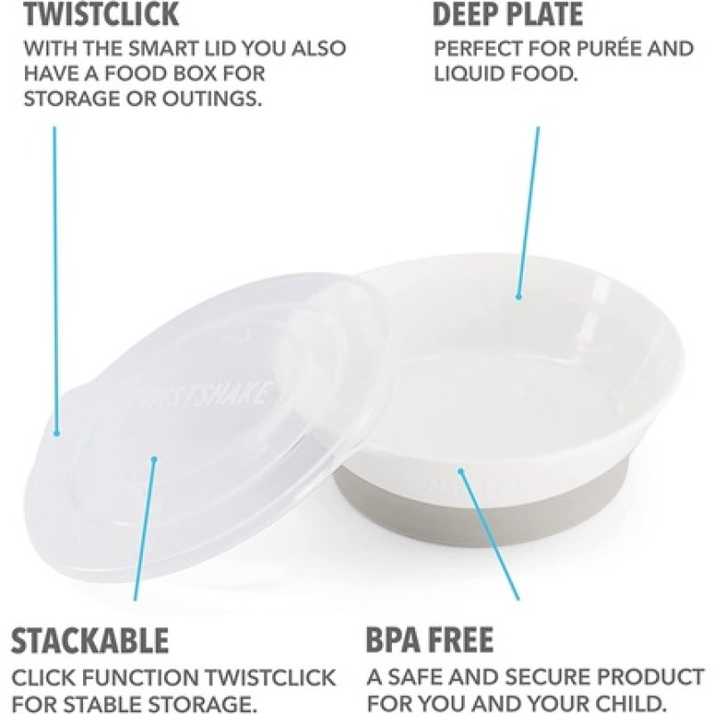 Twistshake - Bowl 6 m White