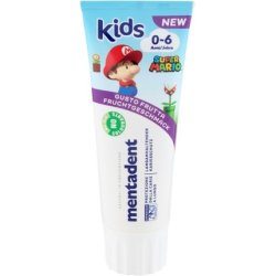 Mentadent Kids 0-6 Years Toothpaste for Children 75ml Italian Gourmet Polpa 400g