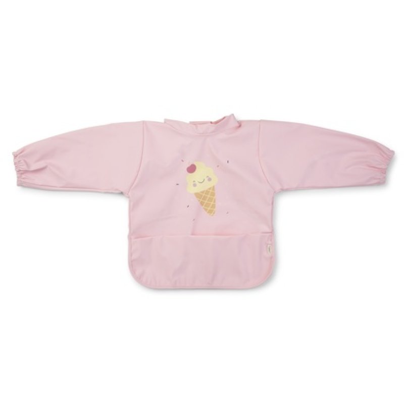 SARO Baby - Waterproof Bib with Sleeves Pink